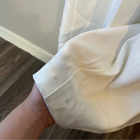 Amsale White Beaded Jumpsuit - Picture 11 of 12